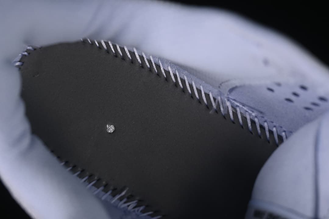 Close-up of interior stitching and lining