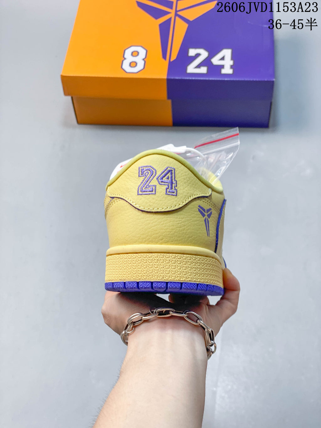 Rear view showing the number 24 and Kobe-style logo details