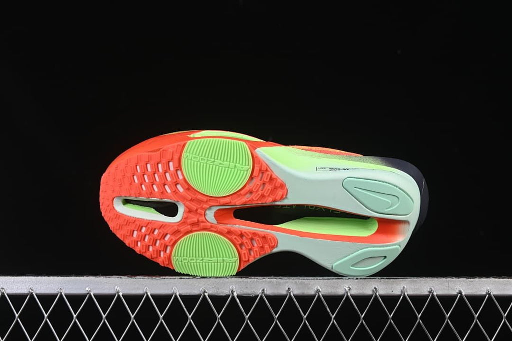 Underside view showing the contrasting tread and sole details