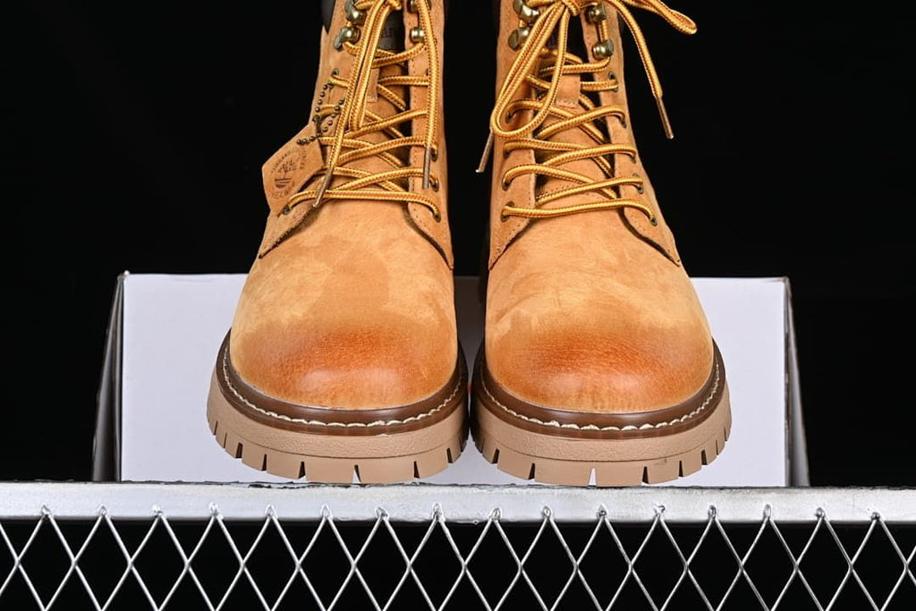 Front view of the pair showing rounded toes and chunky soles