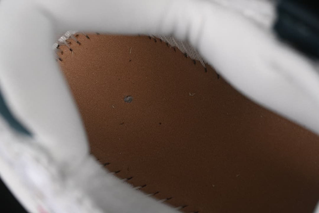 Close-up inside the sneaker