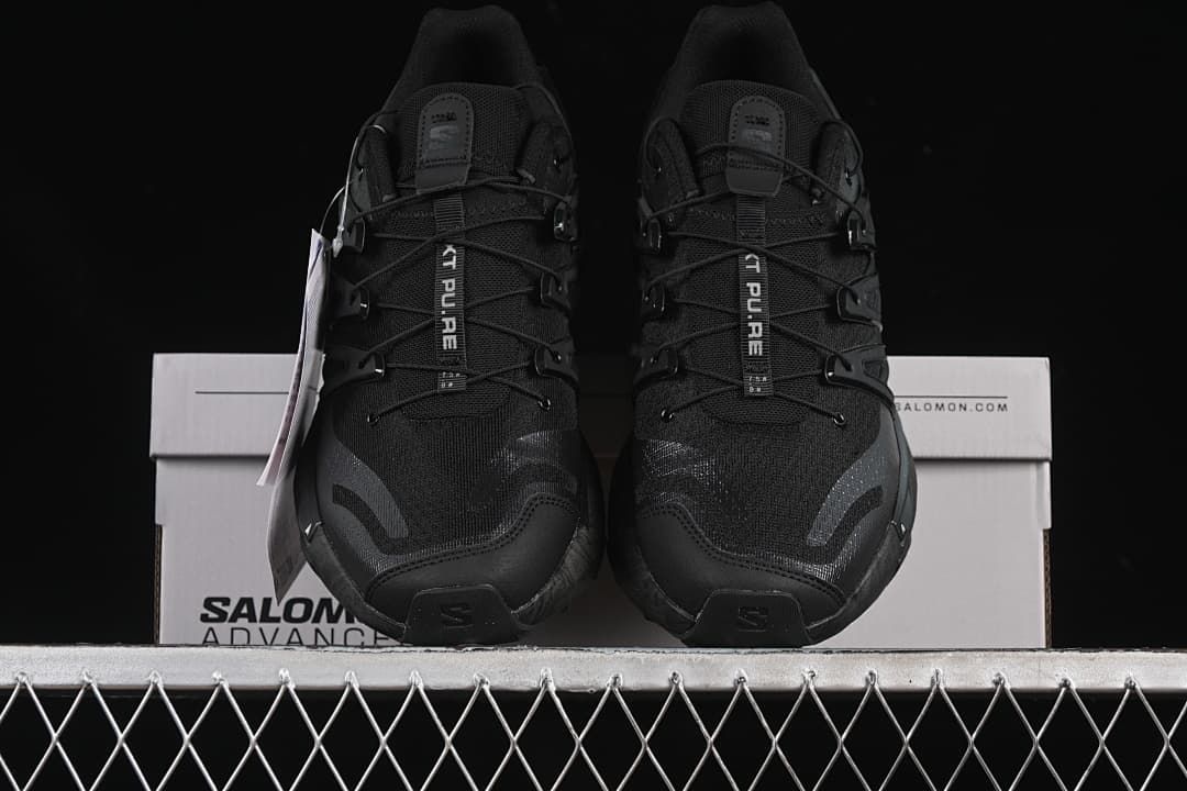 Front view of the pair with the shoe box behind them