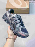Several ASICS GEL-KAYANO 12.1 sneakers shown in different colorways