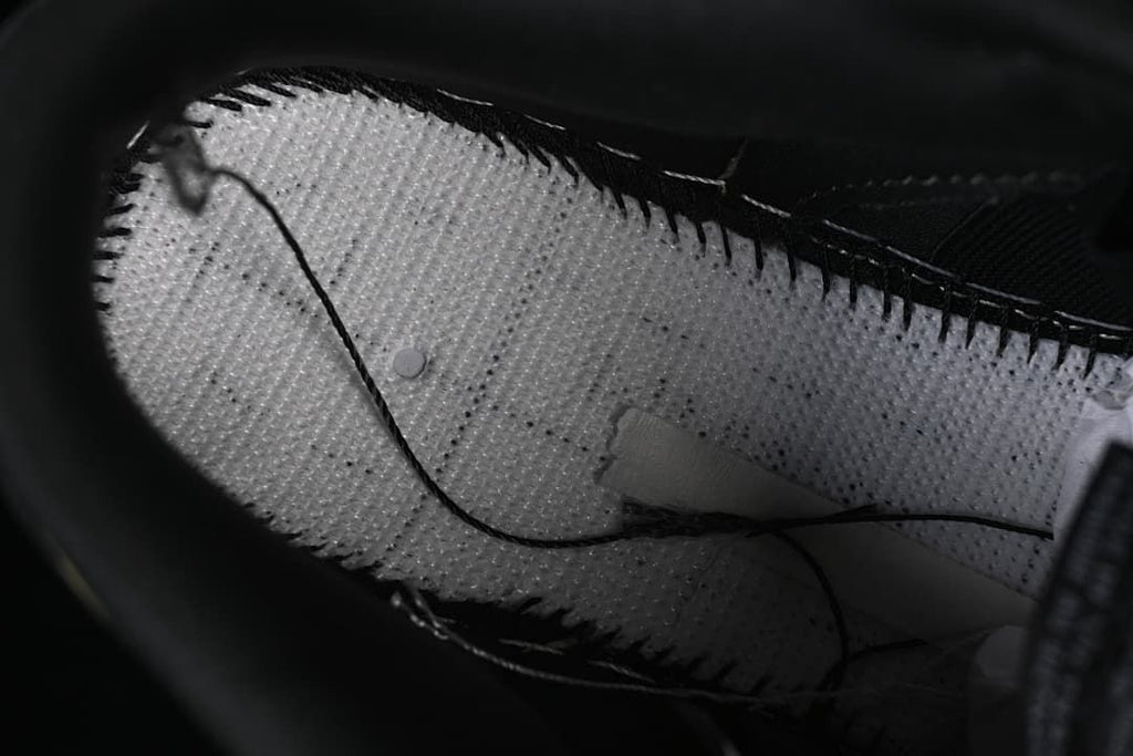 Close-up of the interior lining and stitching