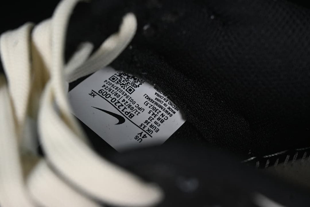 Close-up of the interior label showing EU size 35 and product code BP1220-009
