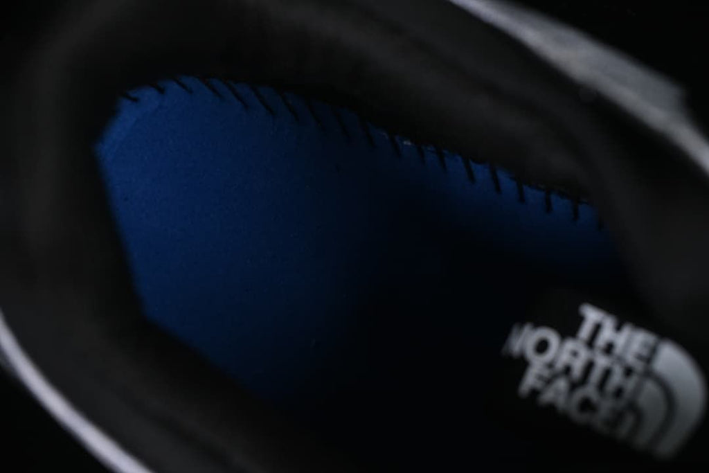 Close-up view inside the shoe.