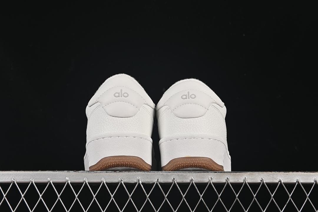 Rear view of the pair showing heel branding