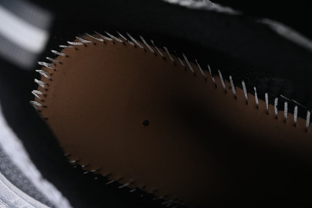 Close-up of the stitched interior construction