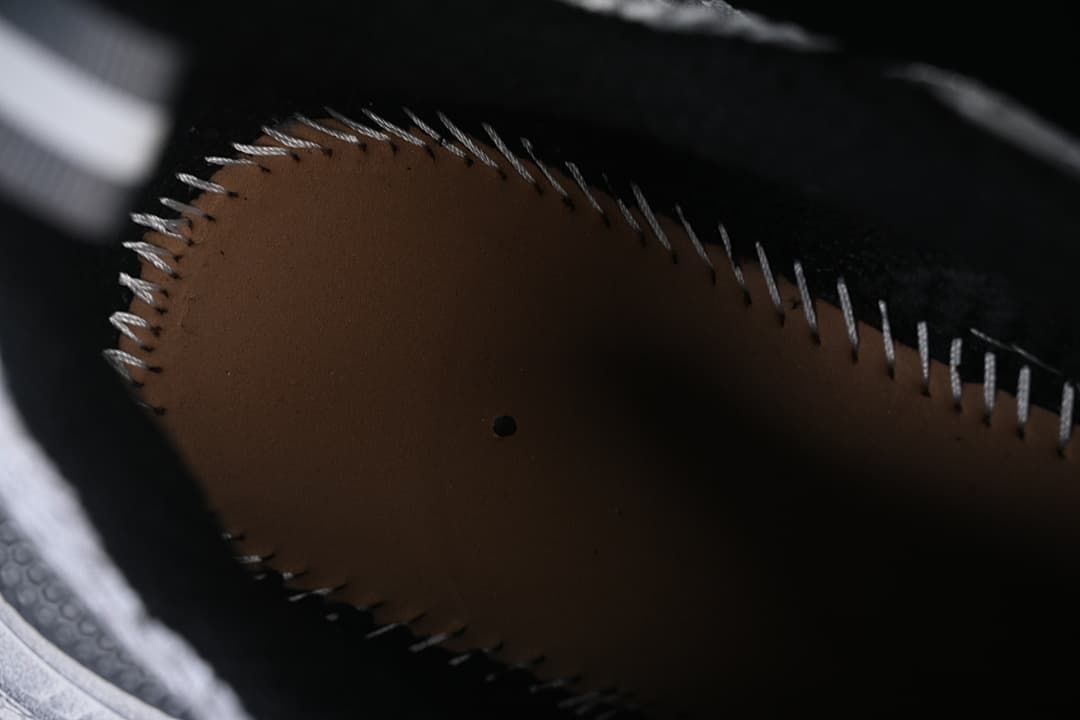 Close-up of the stitched interior construction