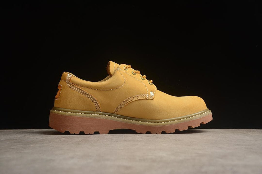 Side profile showing the low-top silhouette and layered outsole