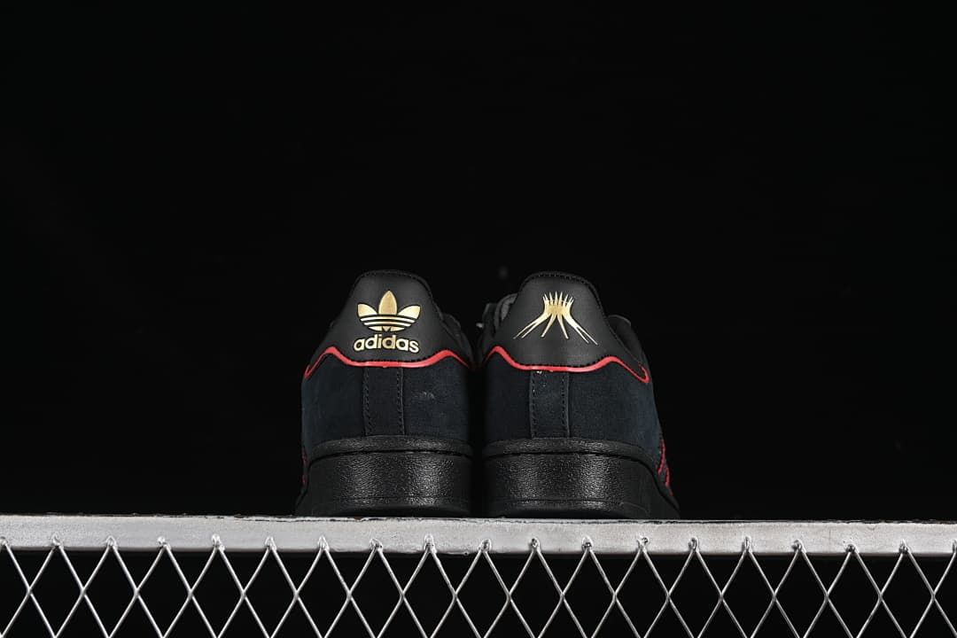 Rear view of the pair showing contrasting heel details