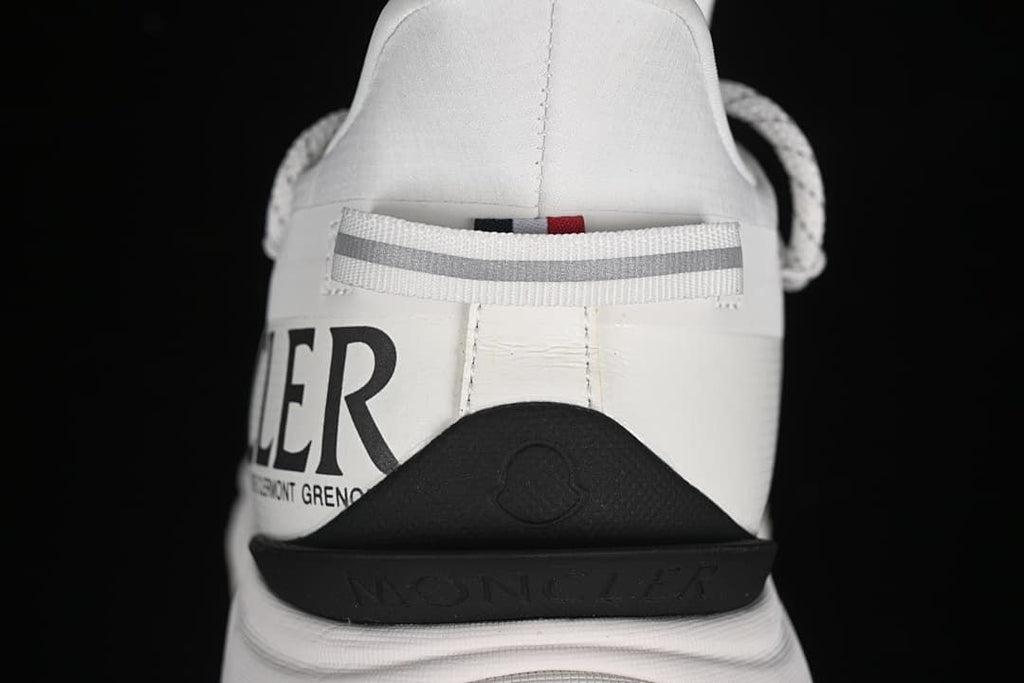 Rear view showing heel pull tab and black heel detail