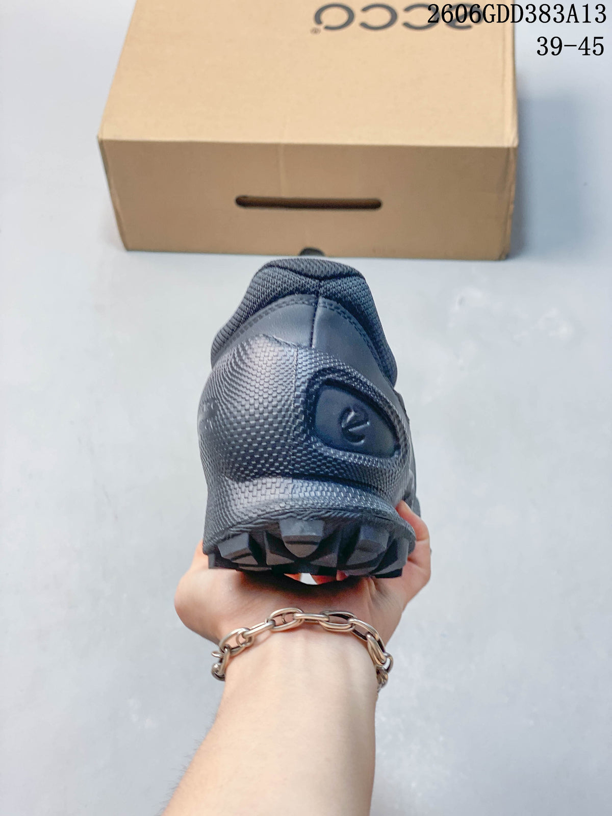 Rear view showing the heel and outsole