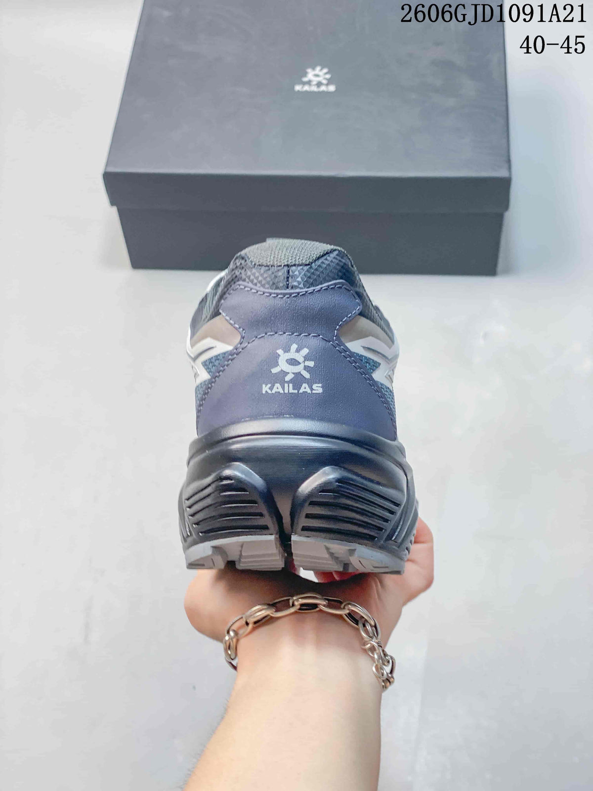 Rear view of the shoe showing the heel and outsole construction