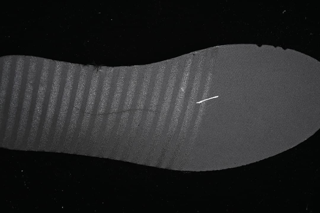 Close-up of the sneaker outsole tread.