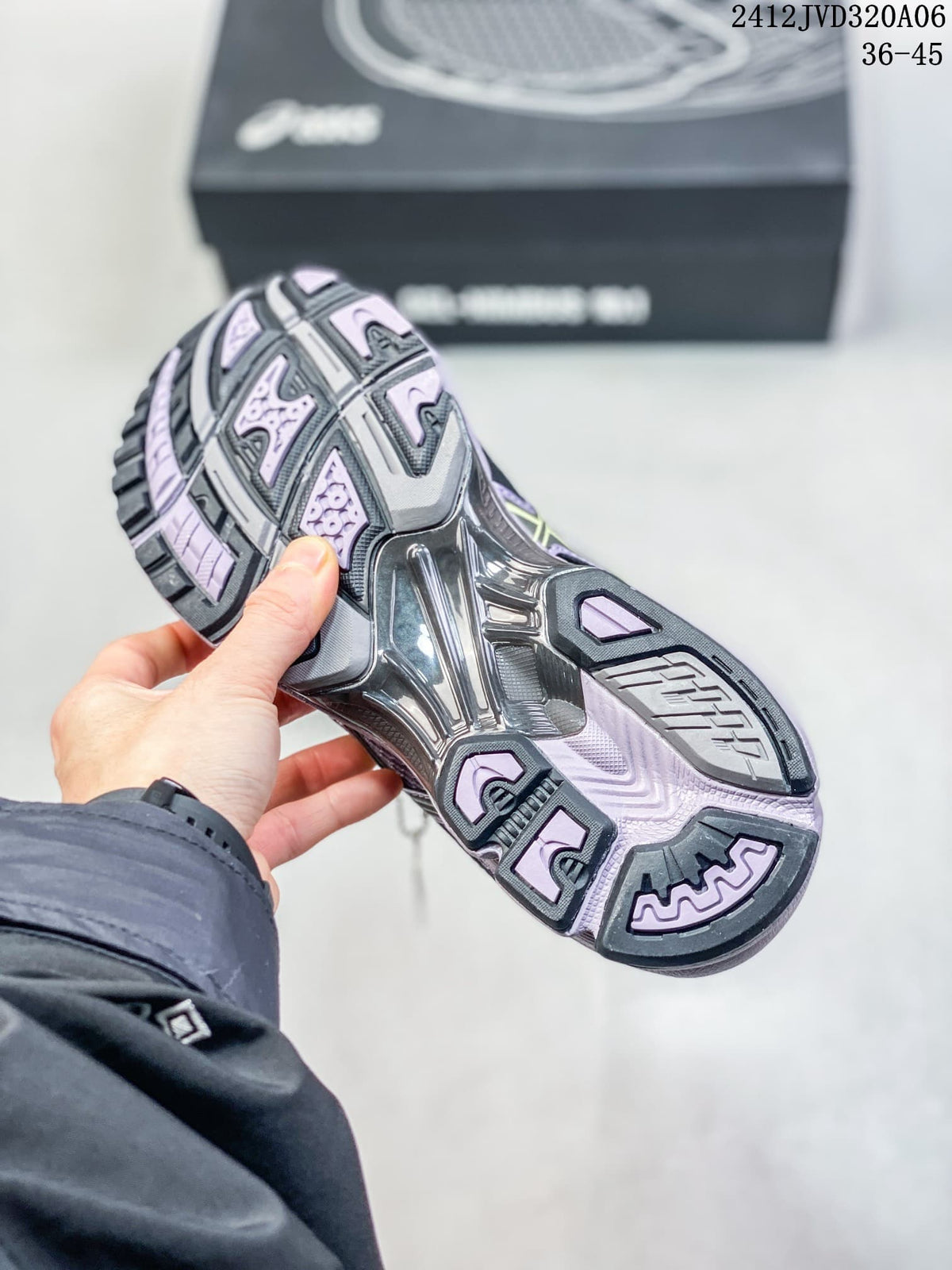 Outsole view of the ASICS Gel-Nimbus 10.1 sneaker showing its sculpted tread and cushioning sections