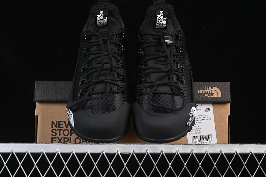 Front view of the pair resting on the shoe box.