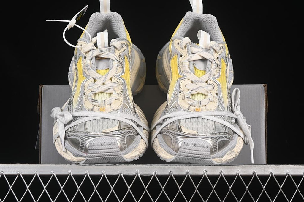 Front view of the pair displayed on a shoebox
