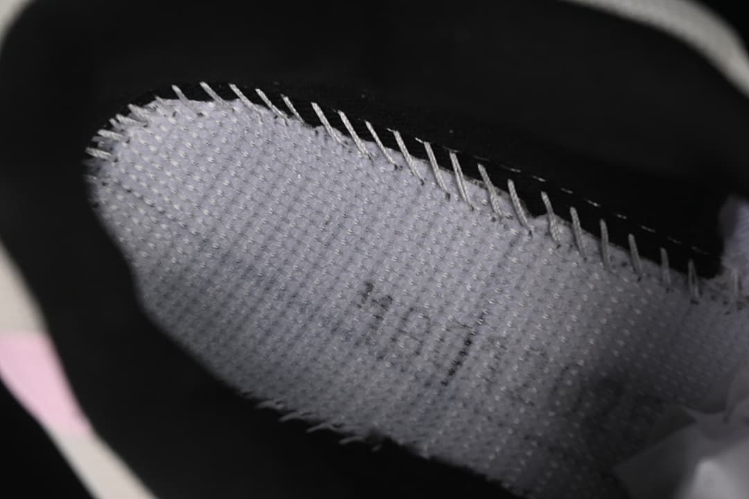Close-up of the shoe interior and fabric lining
