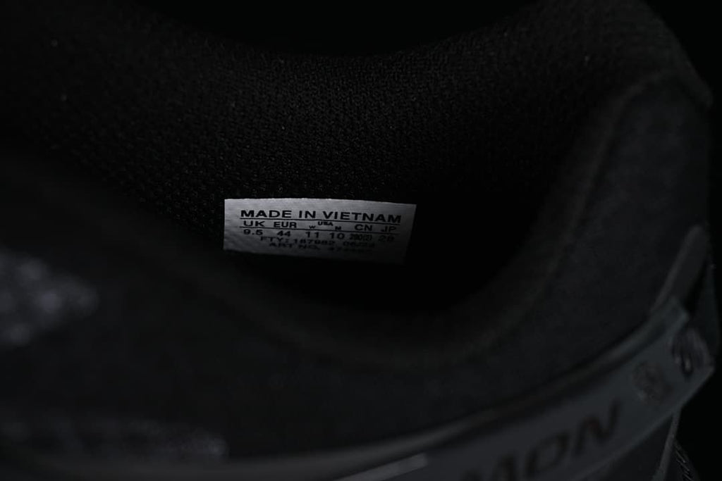 Interior size label inside the shoe.