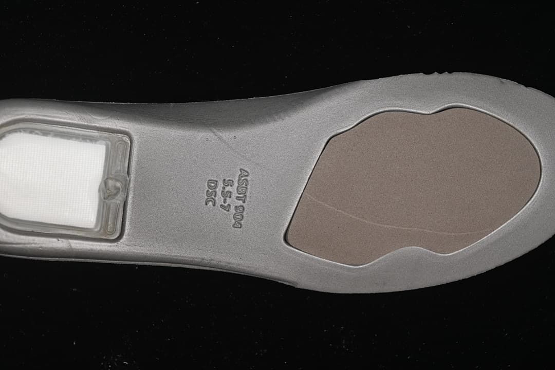 Close-up of the sneaker outsole insert
