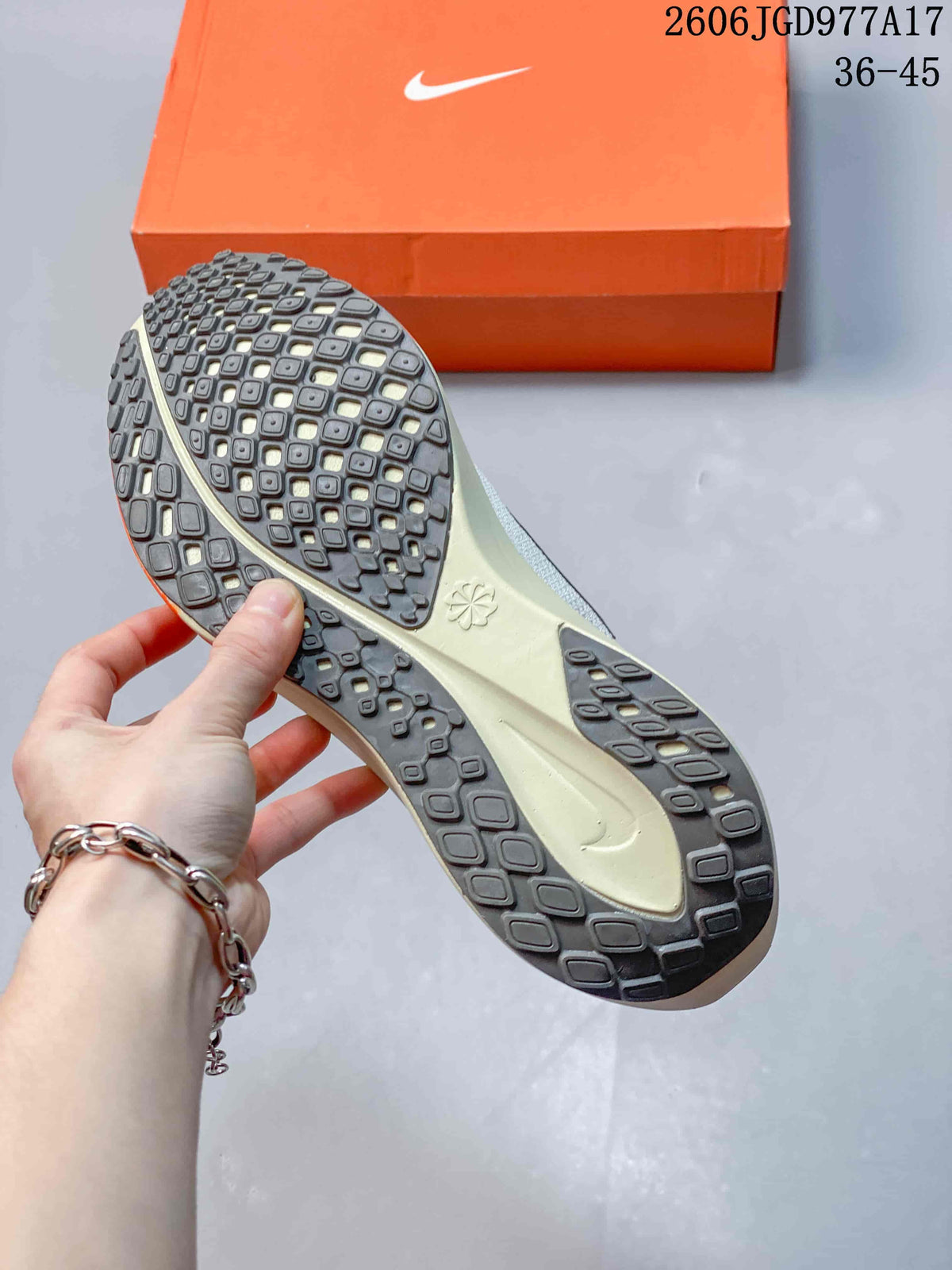 Close-up of the patterned outsole on a Nike Pegasus 41 shoe