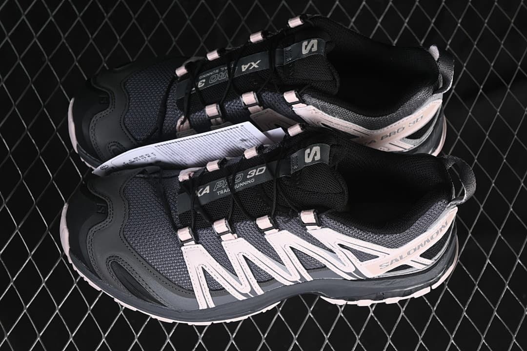 Pair of Salomon XA PRO 3D shoes viewed from above