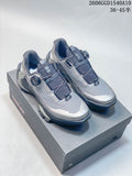 Gray and dark navy KAILAS FUGA DU2 BOA trail shoes with dial closure, shown from the front on a shoebox.