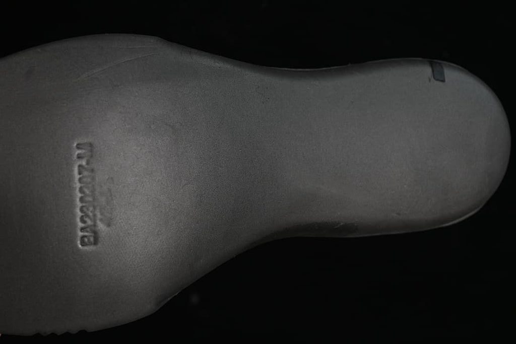 Close-up of the dark sneaker insole