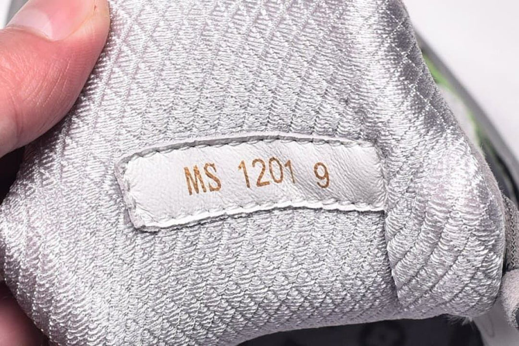 Close-up of an interior label marked MS 1201 9