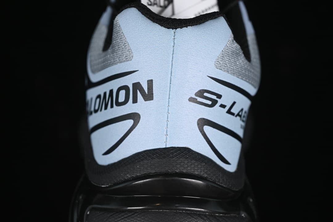 Rear view of the shoe with Salomon and S-Lab branding.