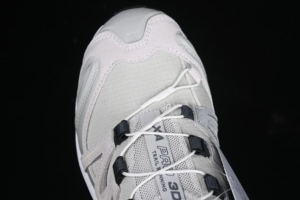 Top-down detail of the toe and laces