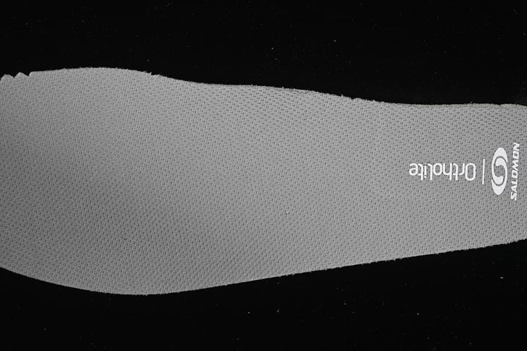 Close-up of the Salomon Ortholite insole.