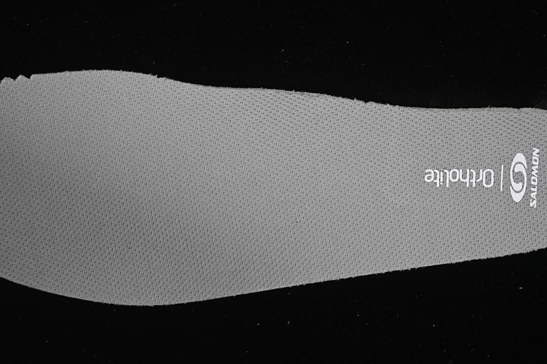 Close-up of the Salomon Ortholite insole.
