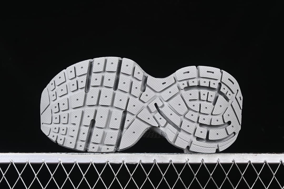 Underside view showing the patterned outsole.