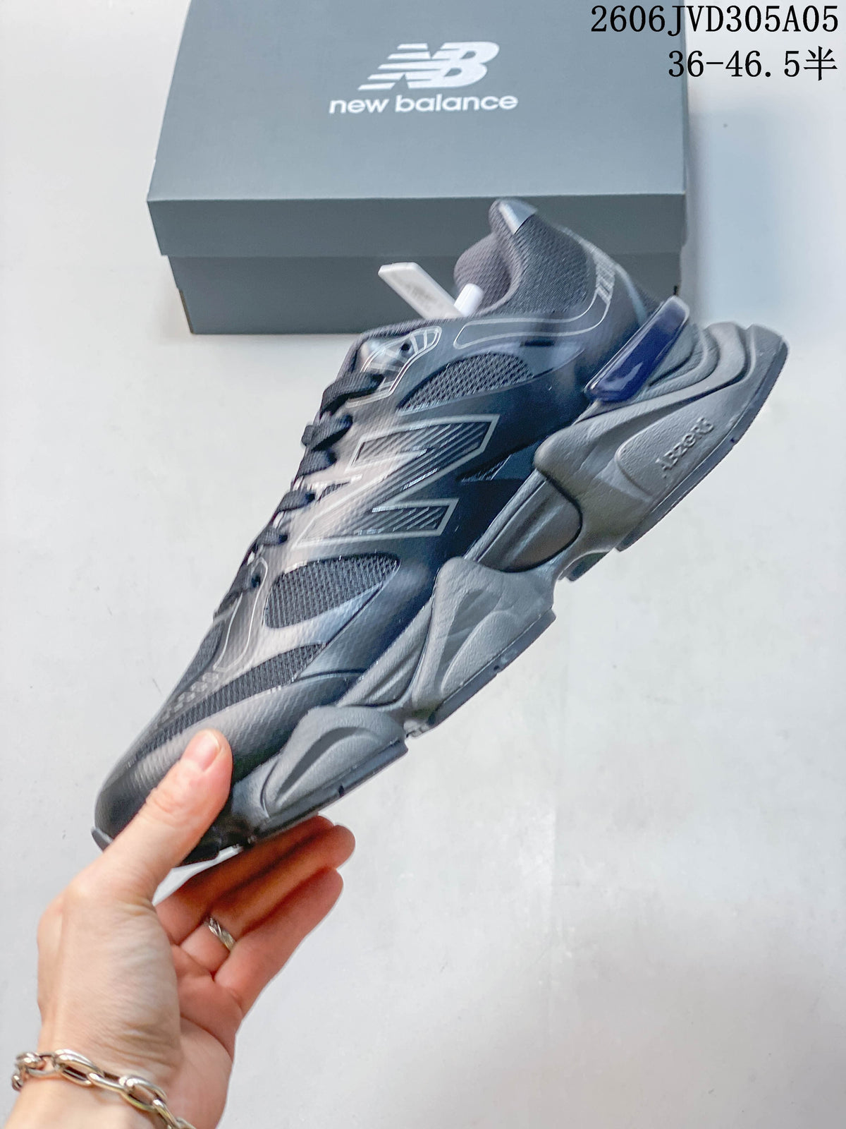 Side profile highlighting the layered panels and sole.