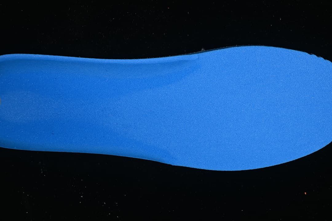 Blue foam insert shown against a black background.