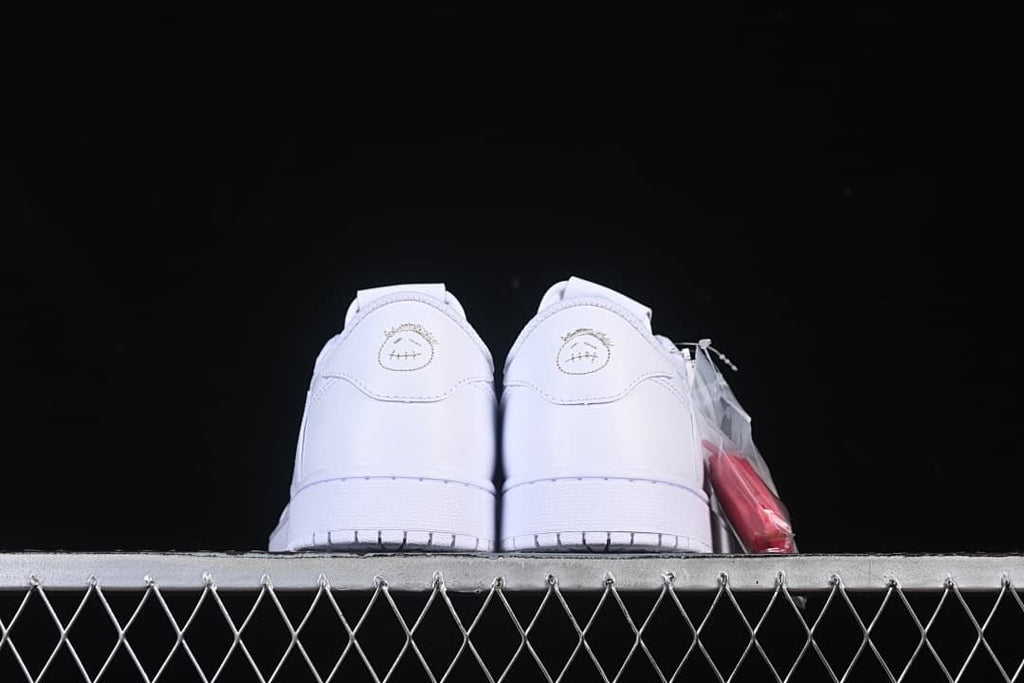 Rear view of the pair showing heel graphics