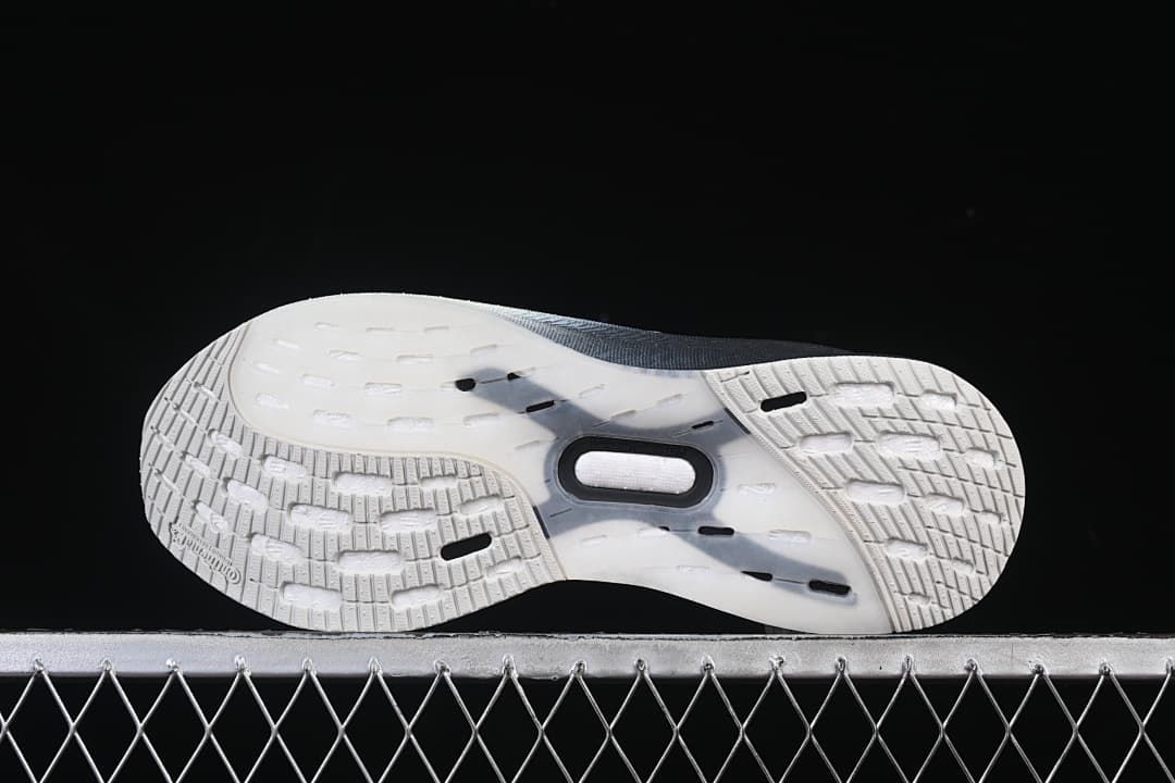 Bottom view showing the patterned outsole