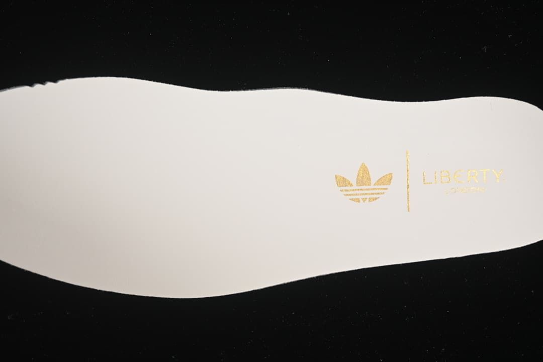 Insole with gold-tone adidas Trefoil and Liberty marking