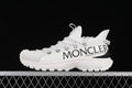 White Moncler Trailgrip Lite2 sneaker shown in side profile