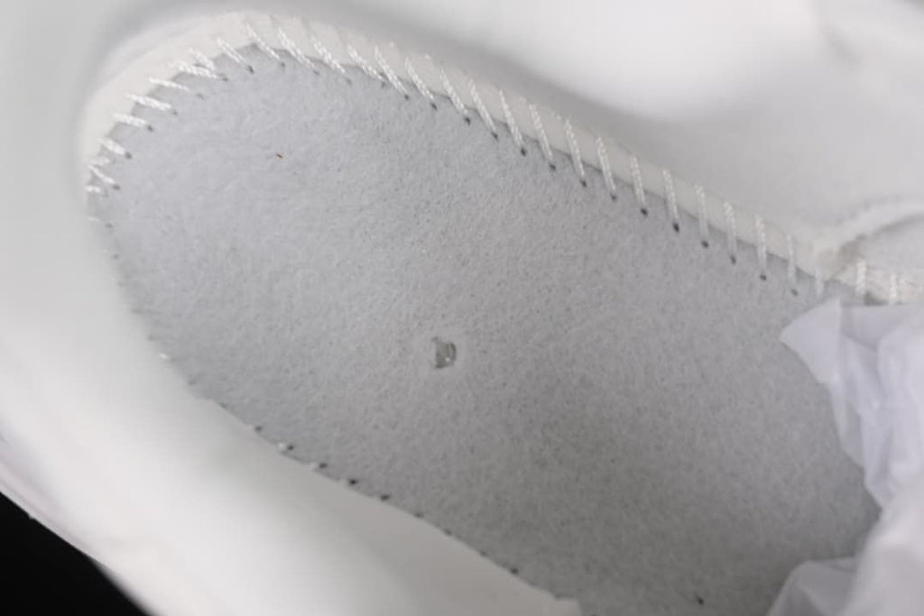 Close-up detail inside the sneaker