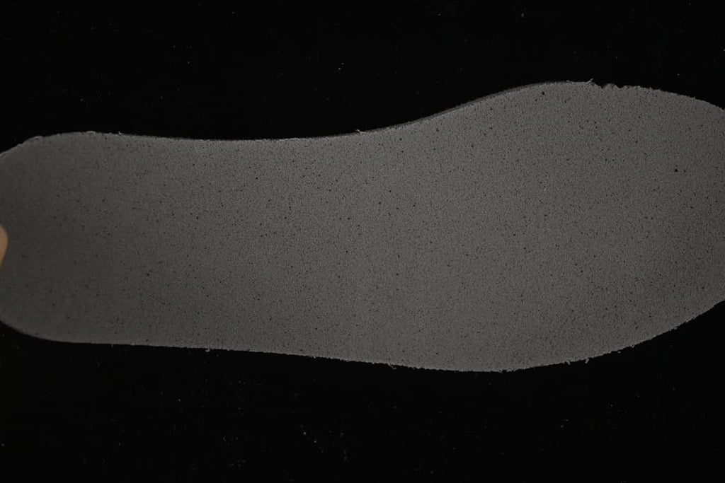 Close-up view of the sneaker's removable insole