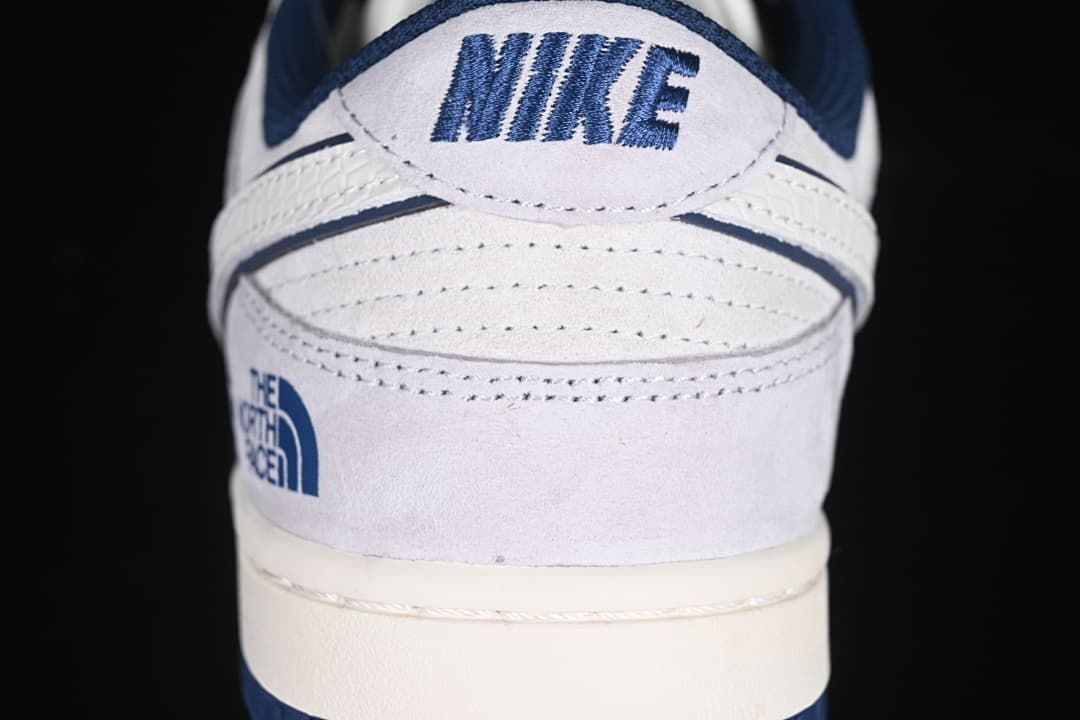 Rear close-up of the sneaker with Nike and The North Face branding.