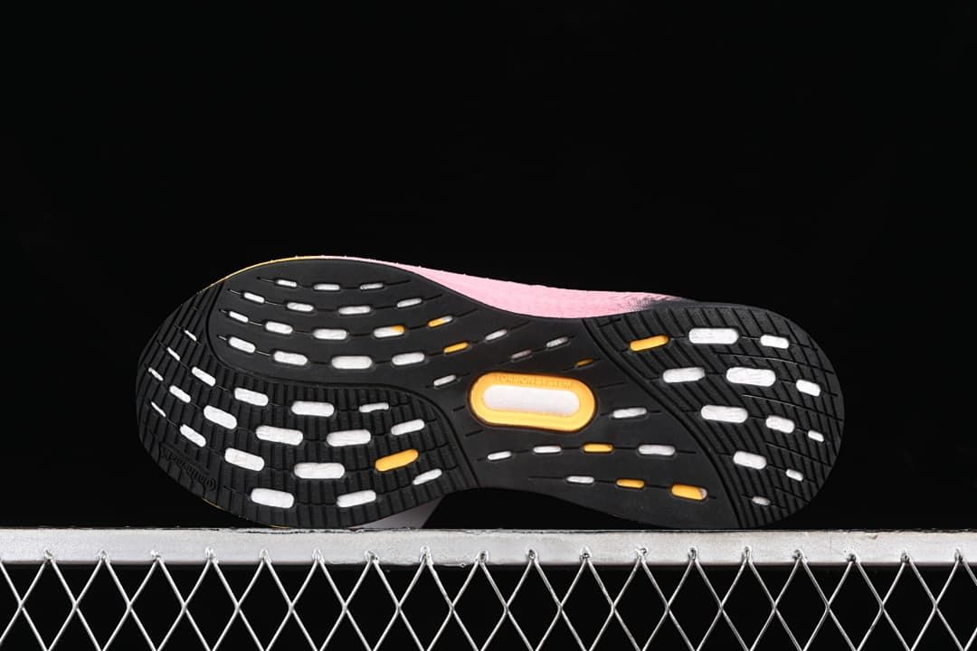 Underside view showing the patterned outsole.
