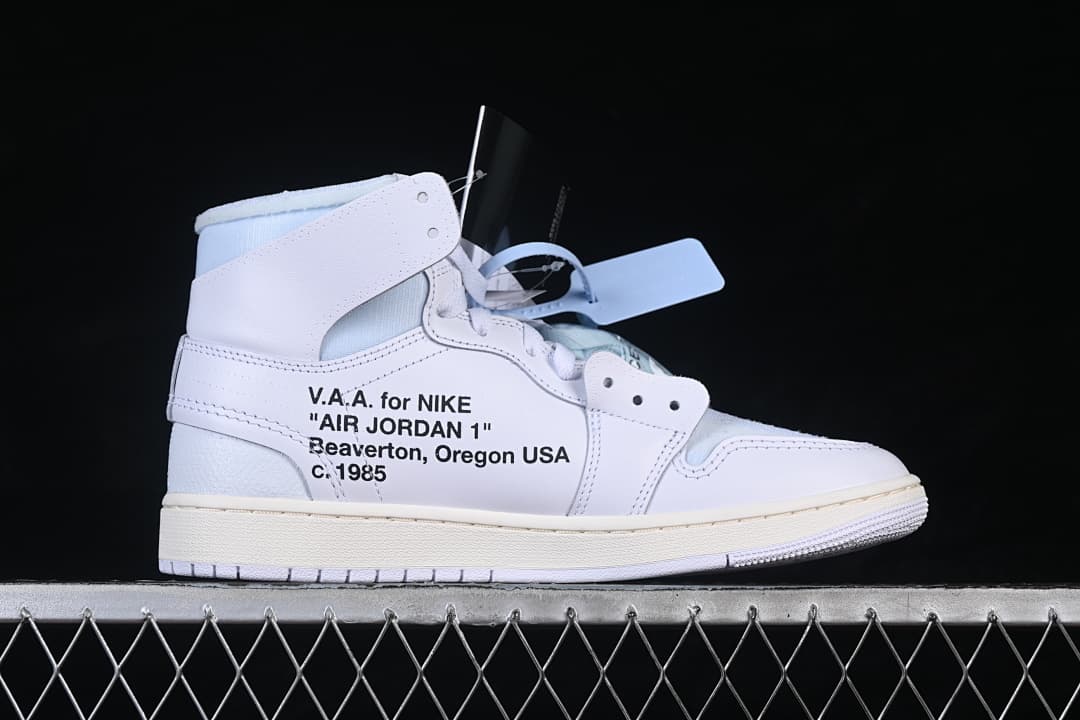 Side profile showing the printed Air Jordan 1 text detail