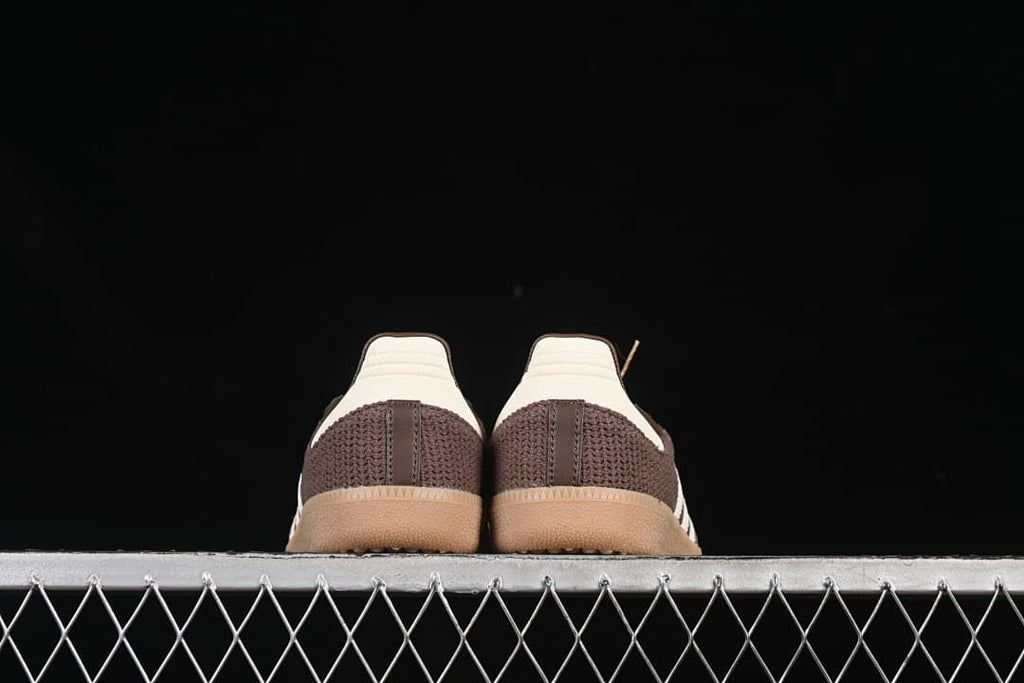 Rear view of both shoes