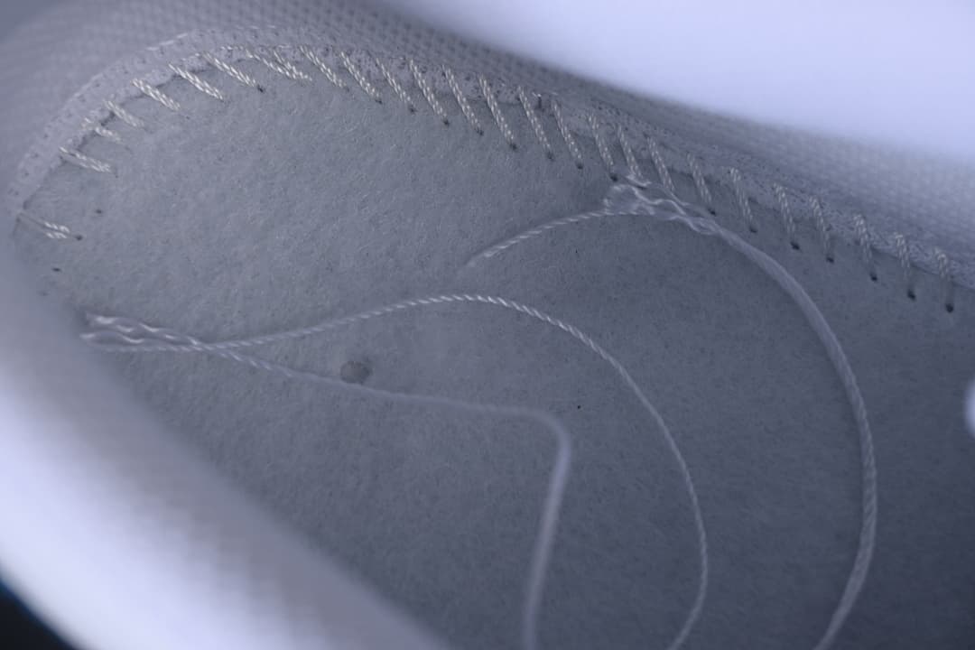 Close-up detail inside the sneaker