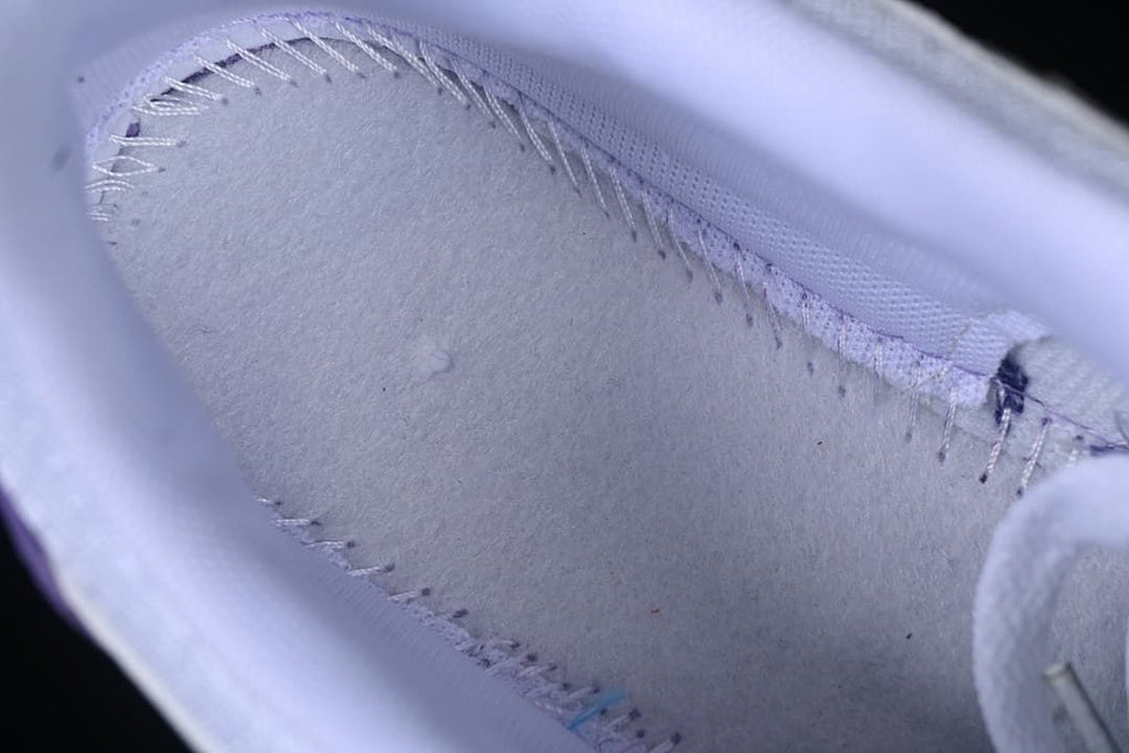 Close-up of the inside stitching and lining