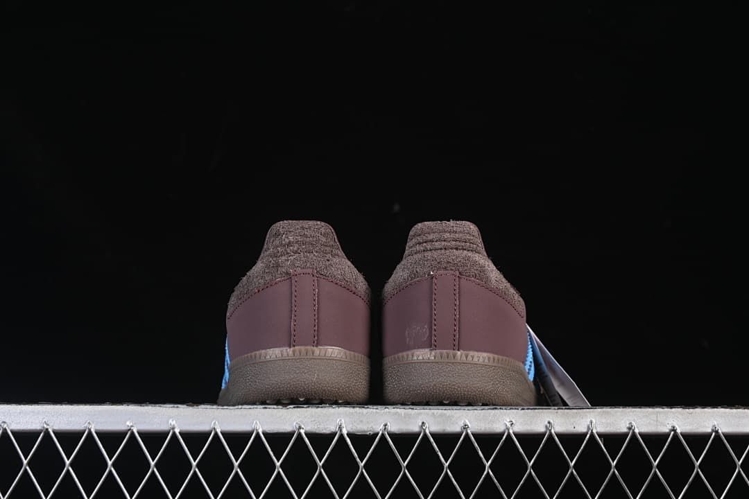 Rear view of both shoes.